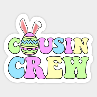 Easter Cousin Crew Family Matching Boys Girls Kids Toddlers Sticker